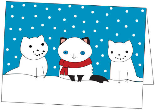 Kitty Christmas Card