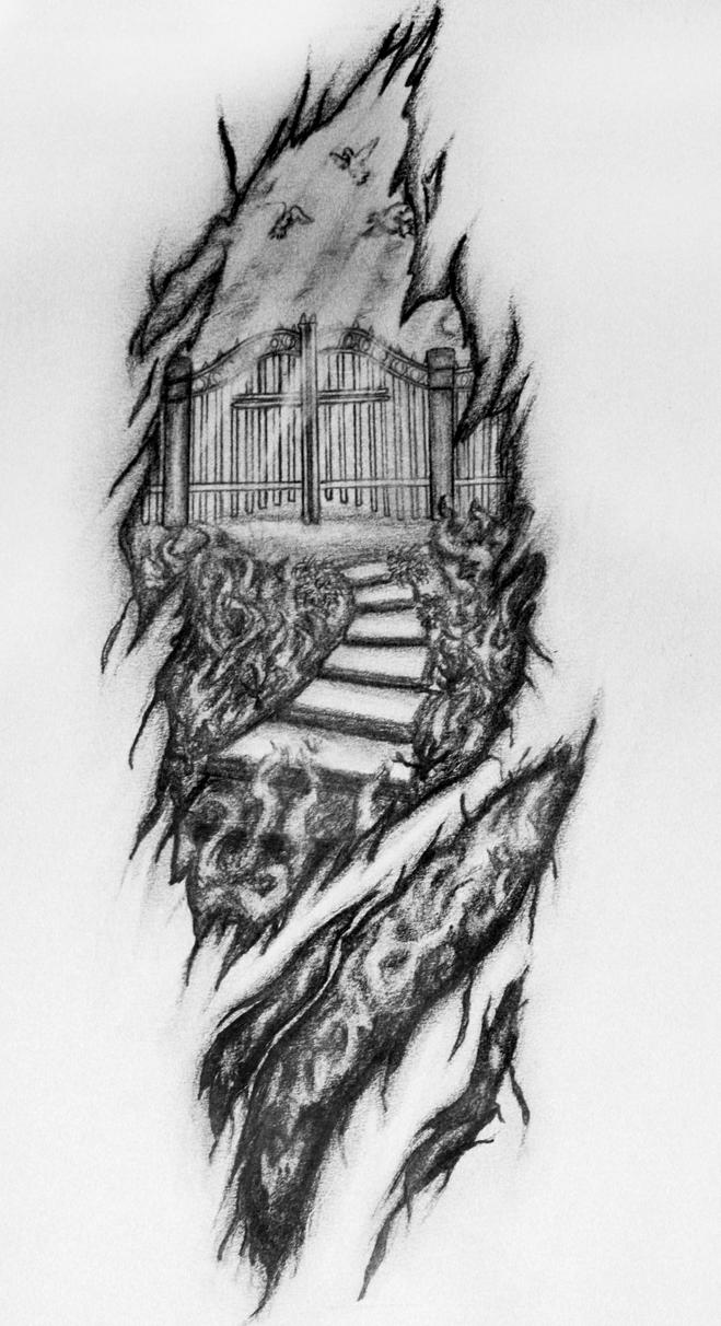 Тату эскизы ад