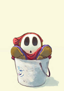 Shy Guy in the bucket