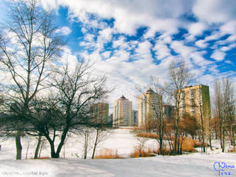 Walking to Pagomeni Limni. Ukraine , capital Kyiv