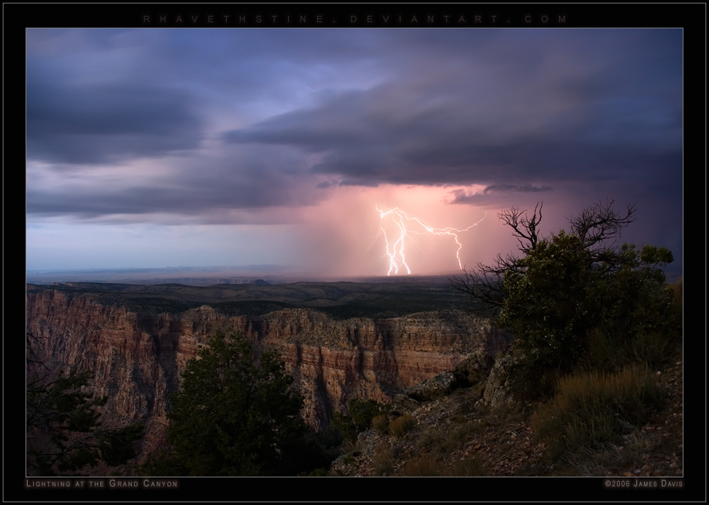 Lightning at the Grand Canyon