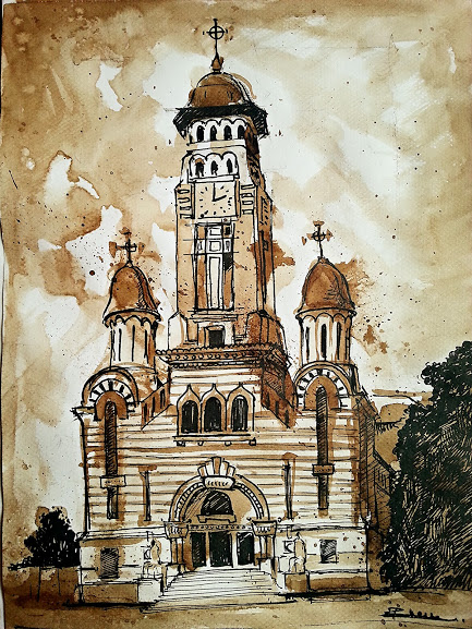 Ploiesti Cathedral Sketch