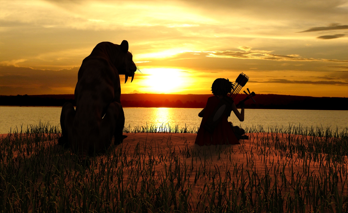 Shamisen at Sunset