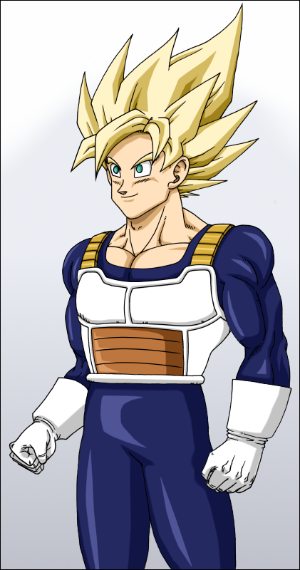 Goku ssj in Saiyajin armor