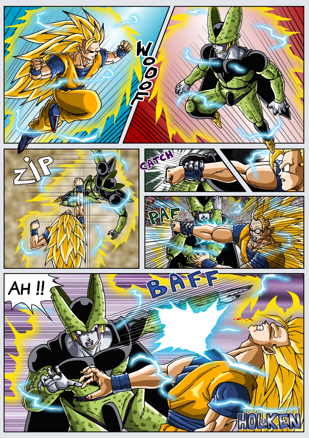 DBM- Goku VS Cell page 01 by DBZwarrior on DeviantArt