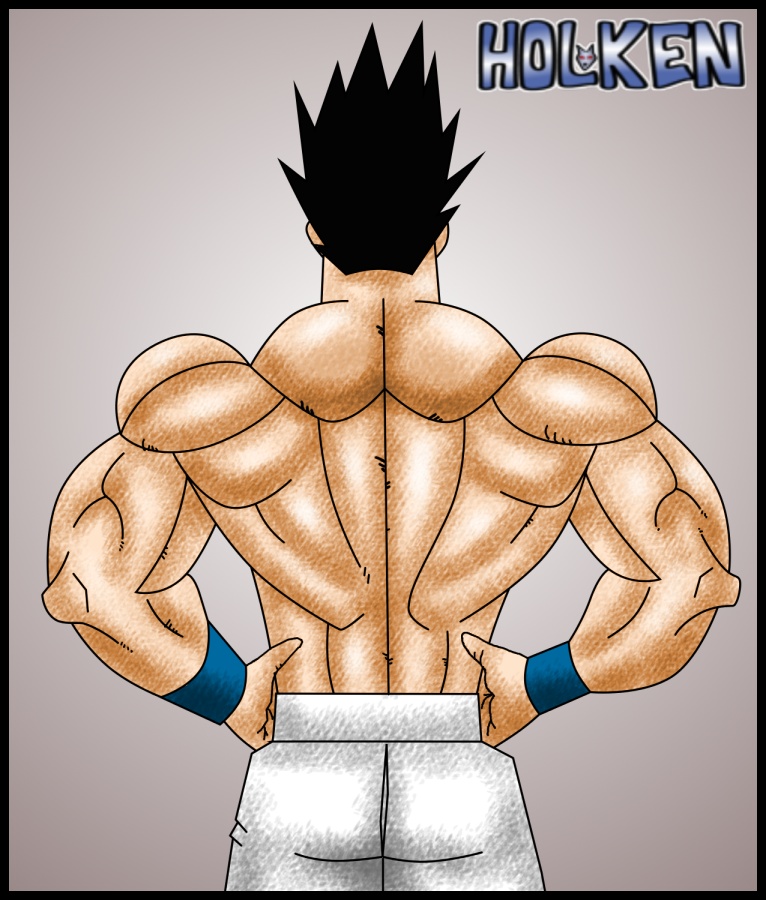 Muscular back by DBZwarrior on DeviantArt