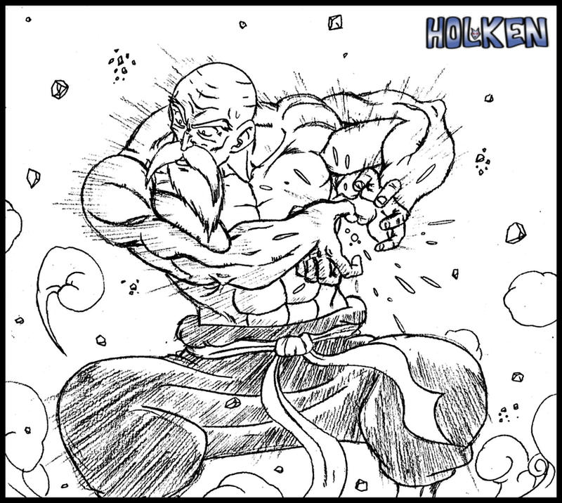 Muten Roshi Colouring In -Lineart- Muten Roshi by DBZwarrior on DeviantArt