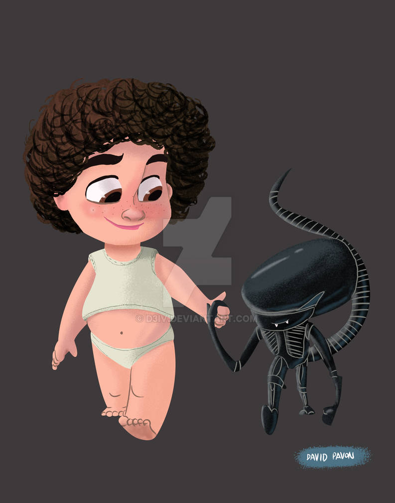 Chibi Ripley Alien Alien and Ripley by D3iv on DeviantArt