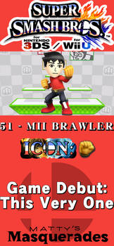 51 - Mii Brawler (SSB4) - Logo Under