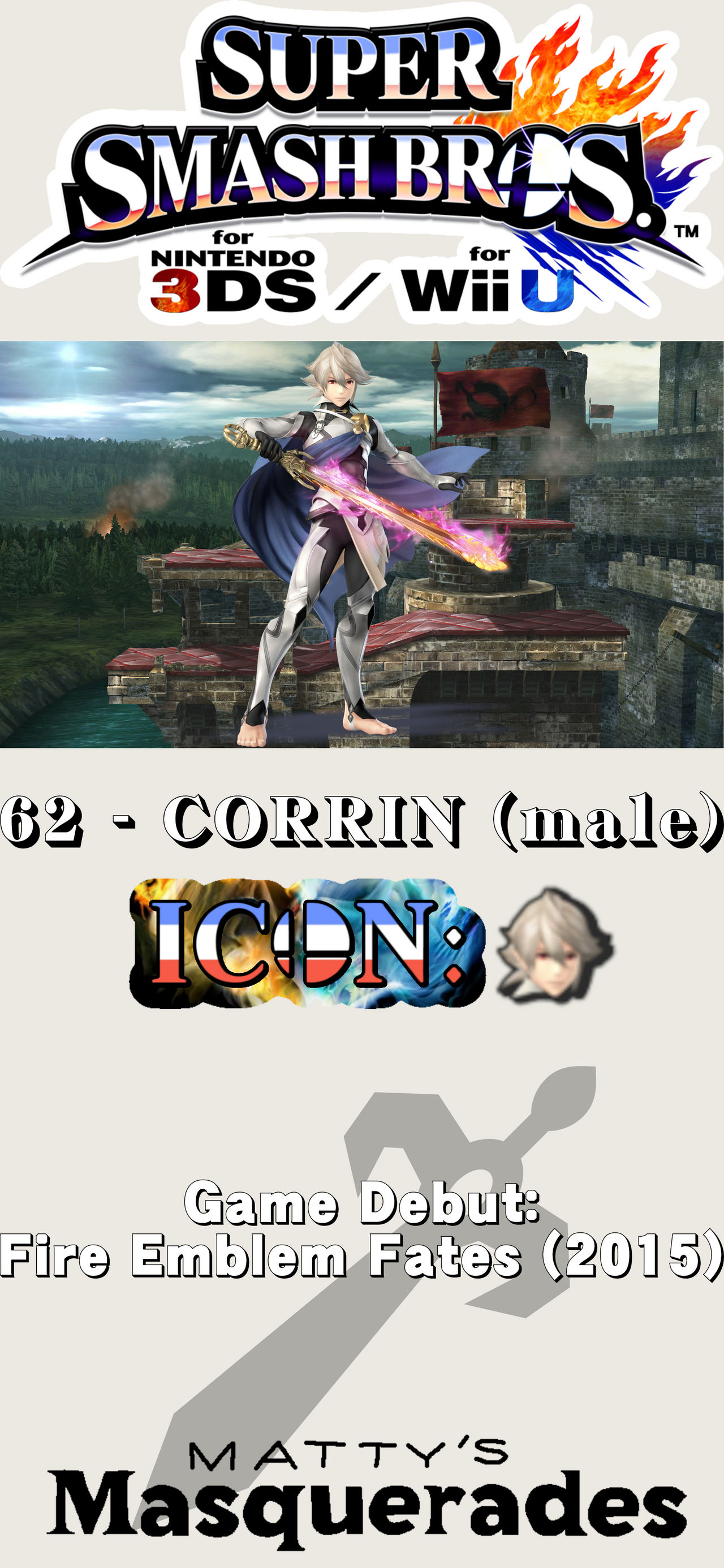 62 Corrin 62 - Corrin (male) (SSB4) - Logo Under by MattysMasquerades on DeviantArt