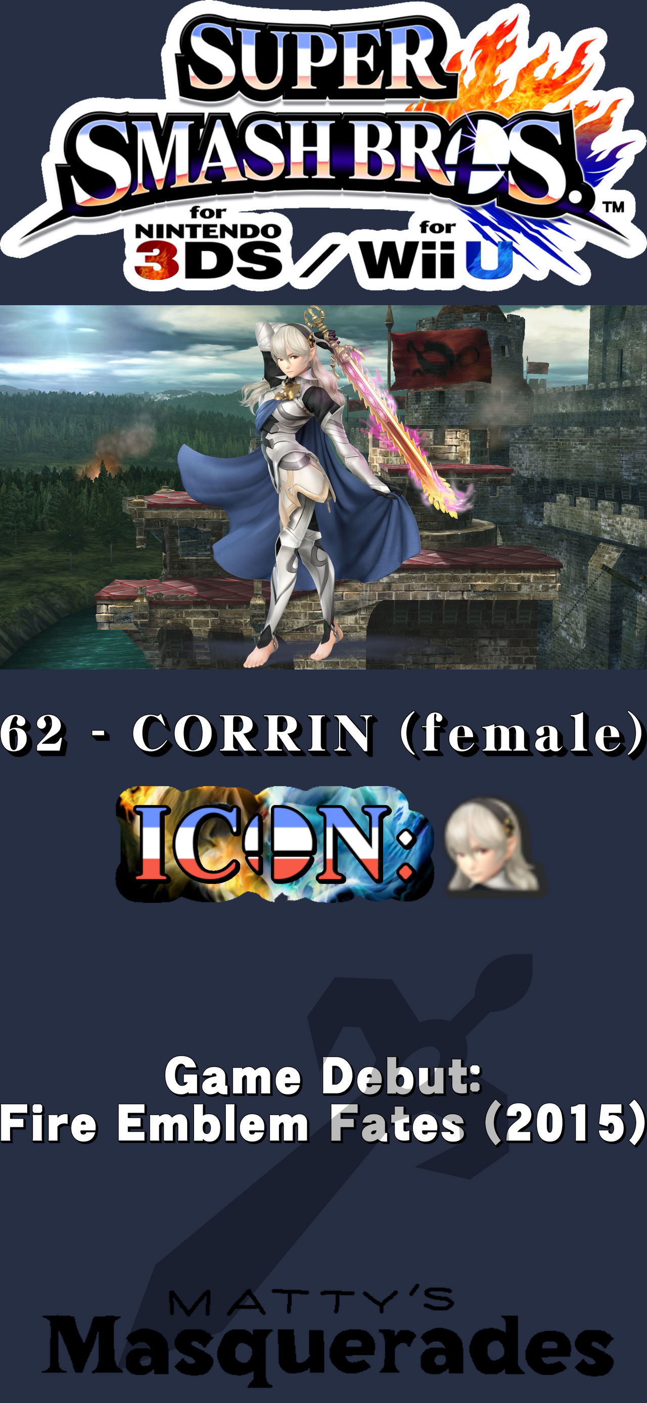 62 Corrin 62 - Corrin (female) (SSB4) - Logo Over by MattysMasquerades on DeviantArt