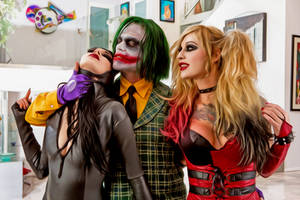 Joker Harley Quinn and Catwoman