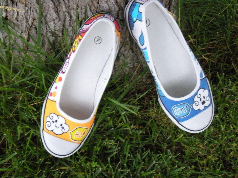 Custom Deviantart Shoes Custom Painted Shoes by commissions-requests on DeviantArt