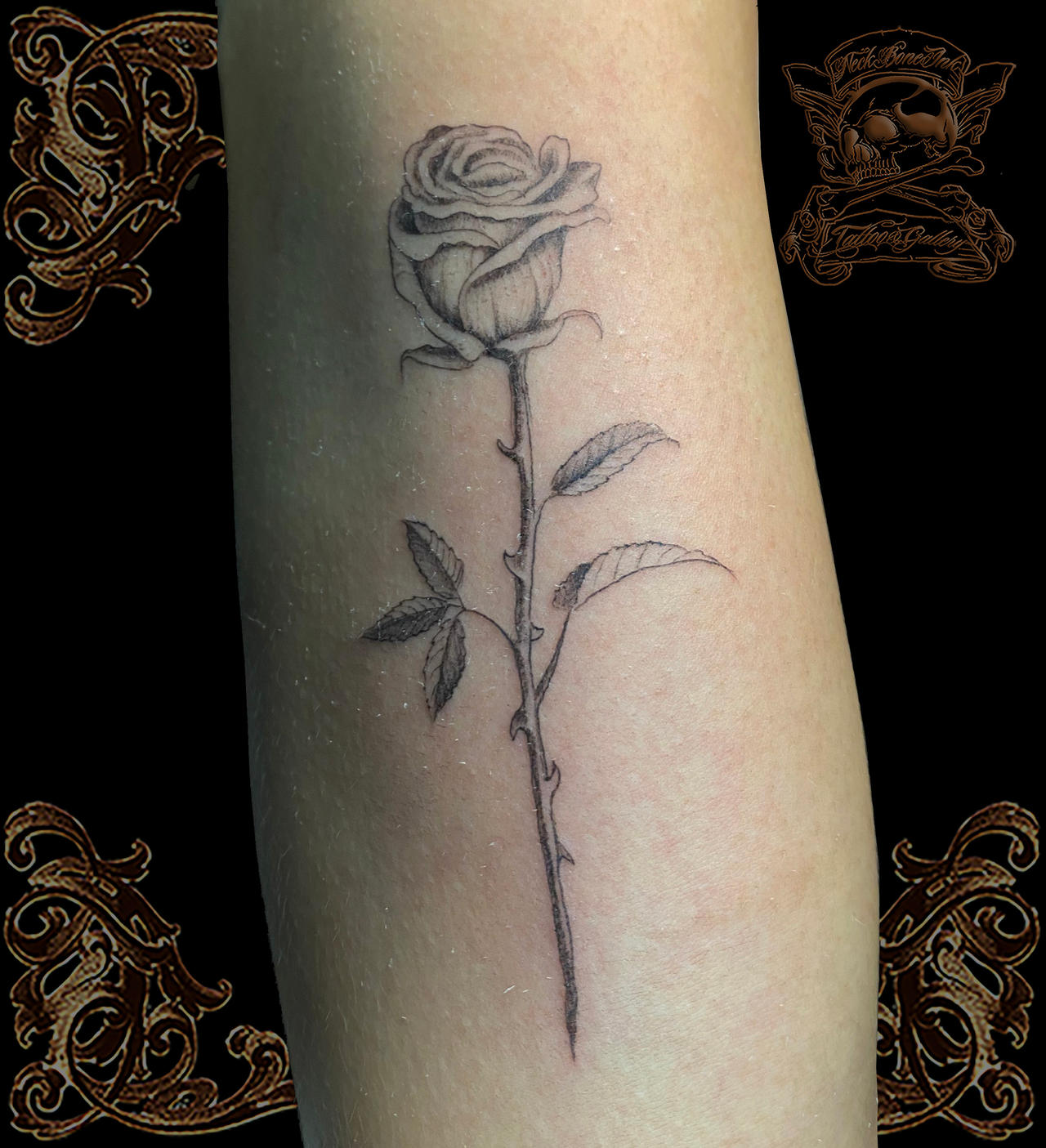 Rose with Long Stem Tattoo Meaning