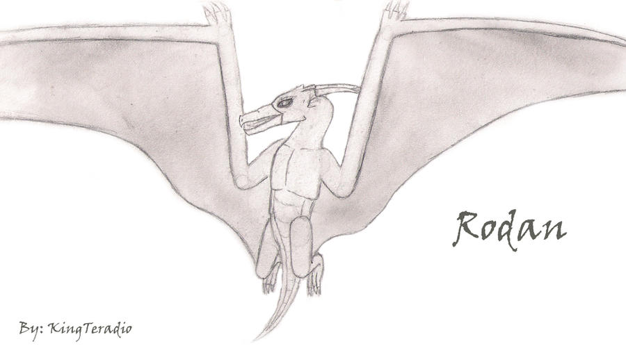 Rodan Drawimg Rodan by KingTeradio on DeviantArt