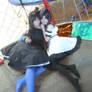 Azusa and Mio in playground