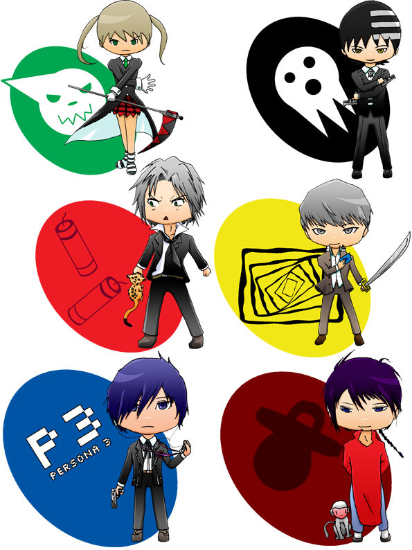 Chibi sticker set by Lenalesca on DeviantArt