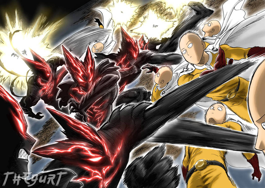 Saitama vs. Garou by theGurt on DeviantArt