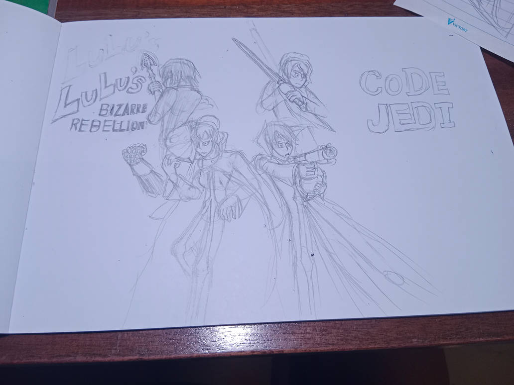 Lulu's Bizarre Rebellion X Code Jedi Sketch by Sh0m1kal on DeviantArt