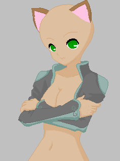 Neko Girl with a Jacket -Base-