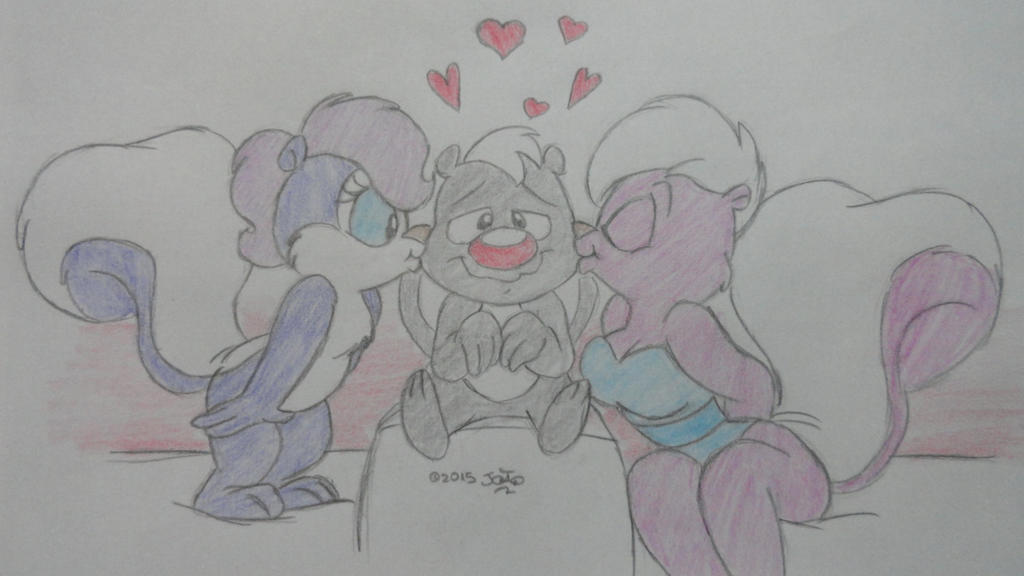 Valentine - Fifi, Skunk and Bimbette (Colored)