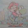 Baby Mario and Yoshi