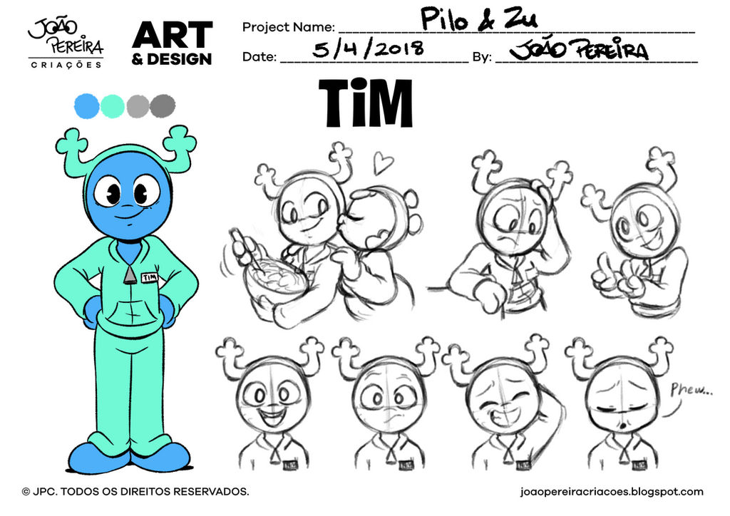 Tim - Model Sheet by joaoppereiraus on DeviantArt