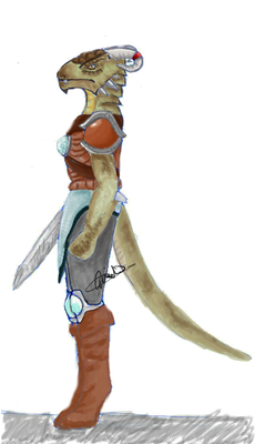 Arnail The Half Dragon Oc