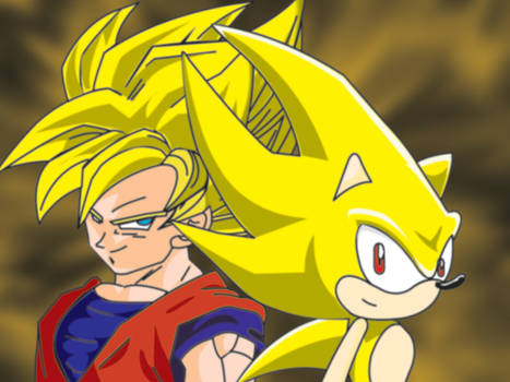 Super Sonic and Goku