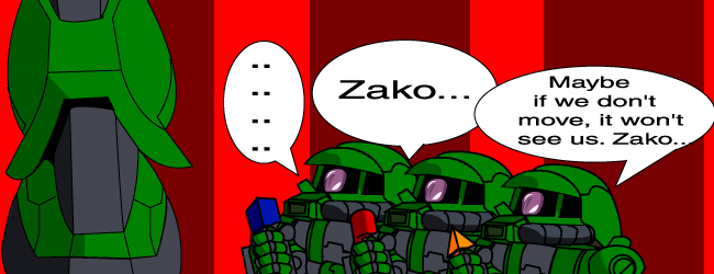 Zaku vs Zako