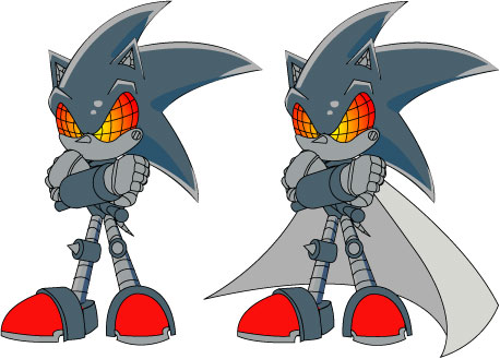 Silver Sonic II with cape