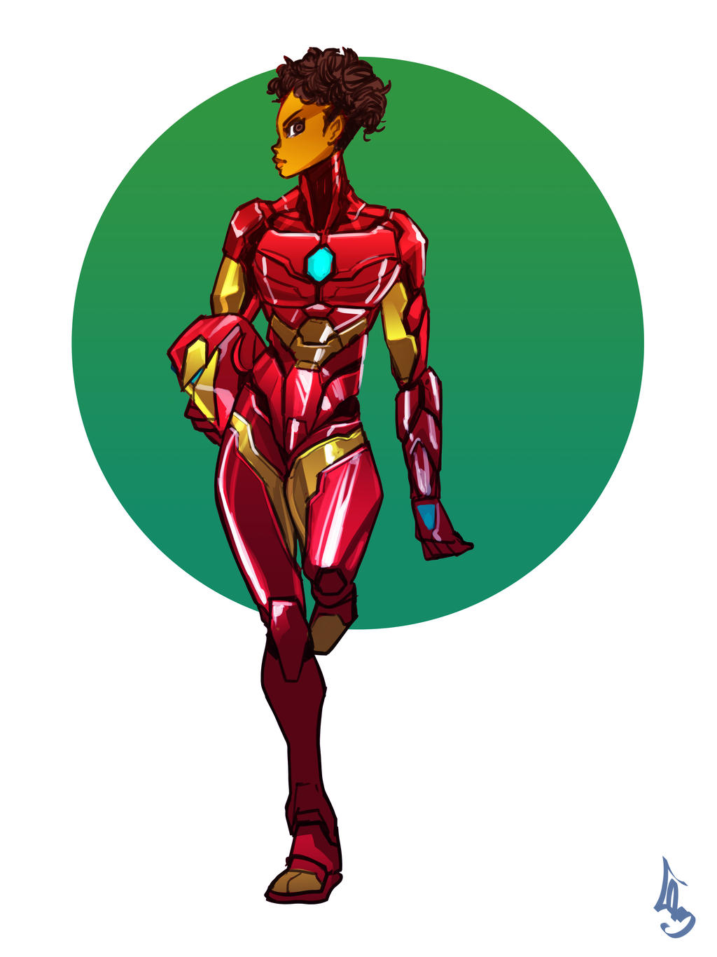 Iron Heart-Riri Williams by pychopat2 on DeviantArt