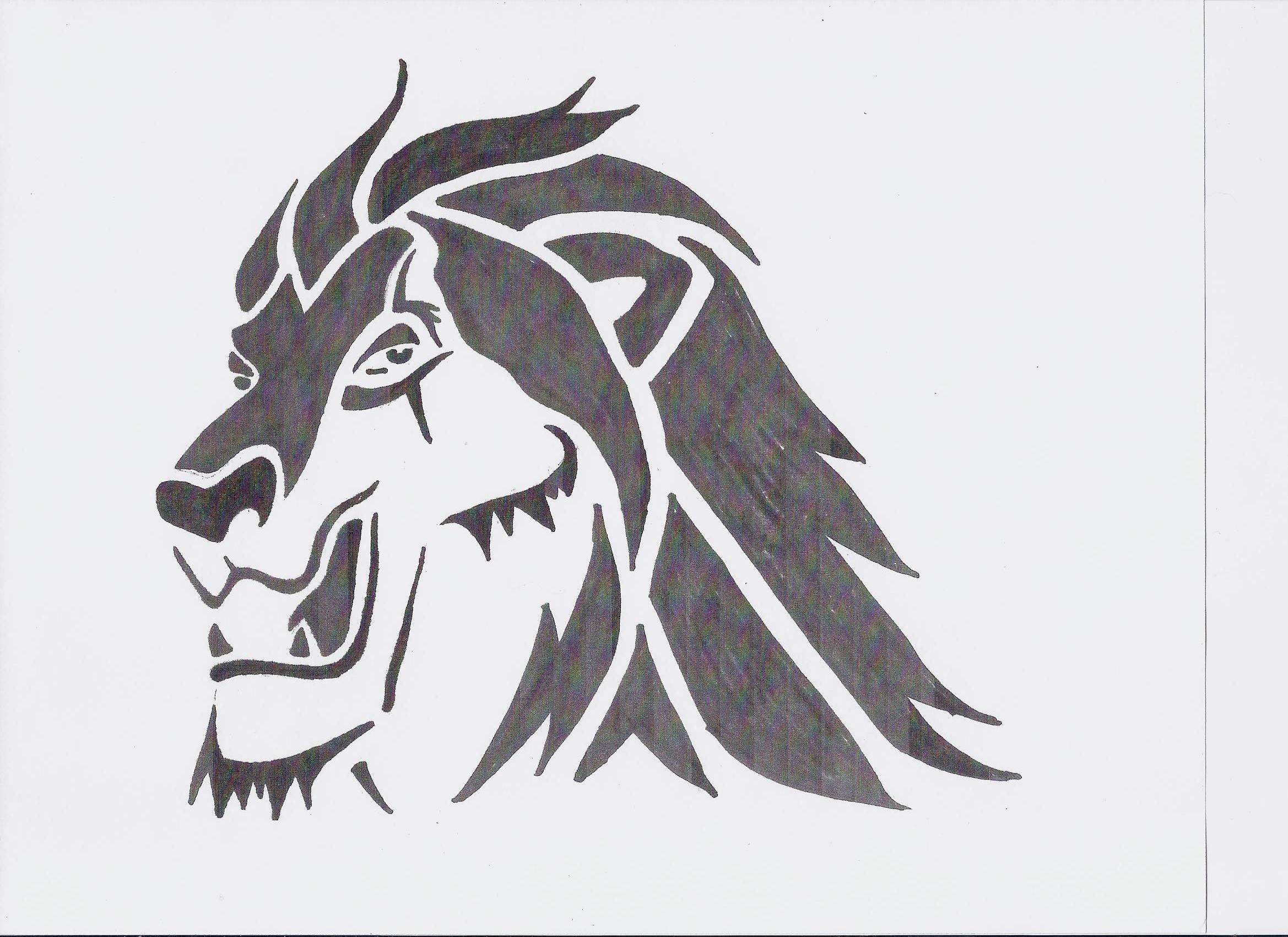 Lion King Broadway Pumpkin Stencil