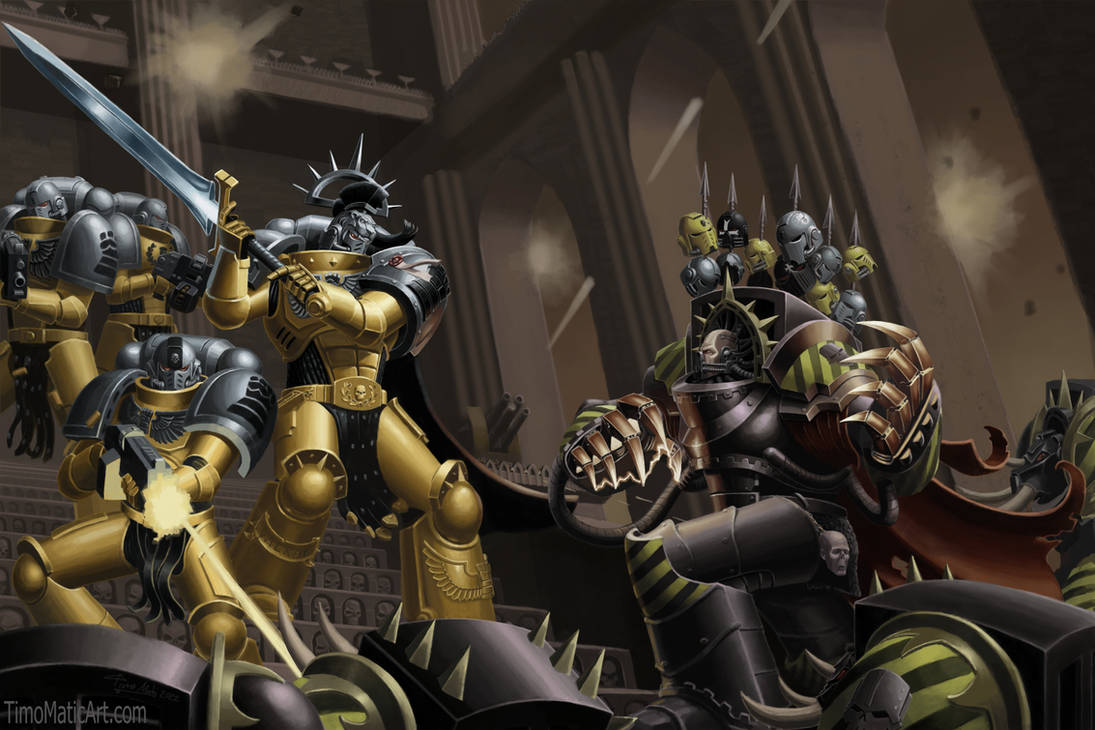 Chapter Master Valrak vs Iron Warriors by TimoMatic on DeviantArt