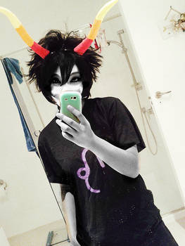 my gamzee cosplay makeup first try