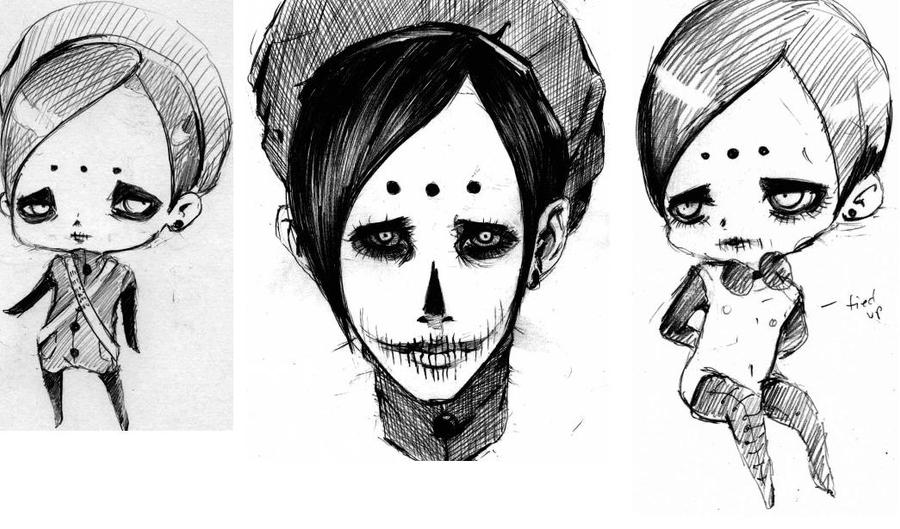 Bone Face sketches