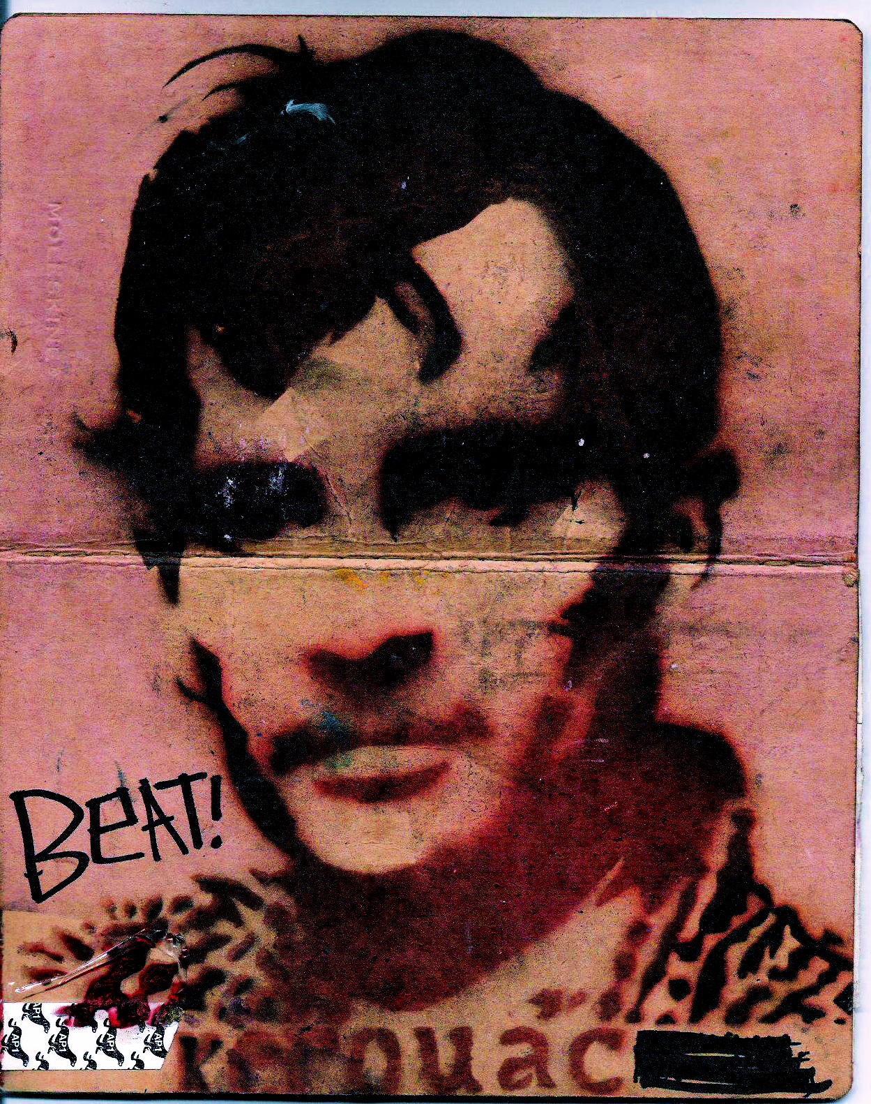 Jack Kerouac as book cover