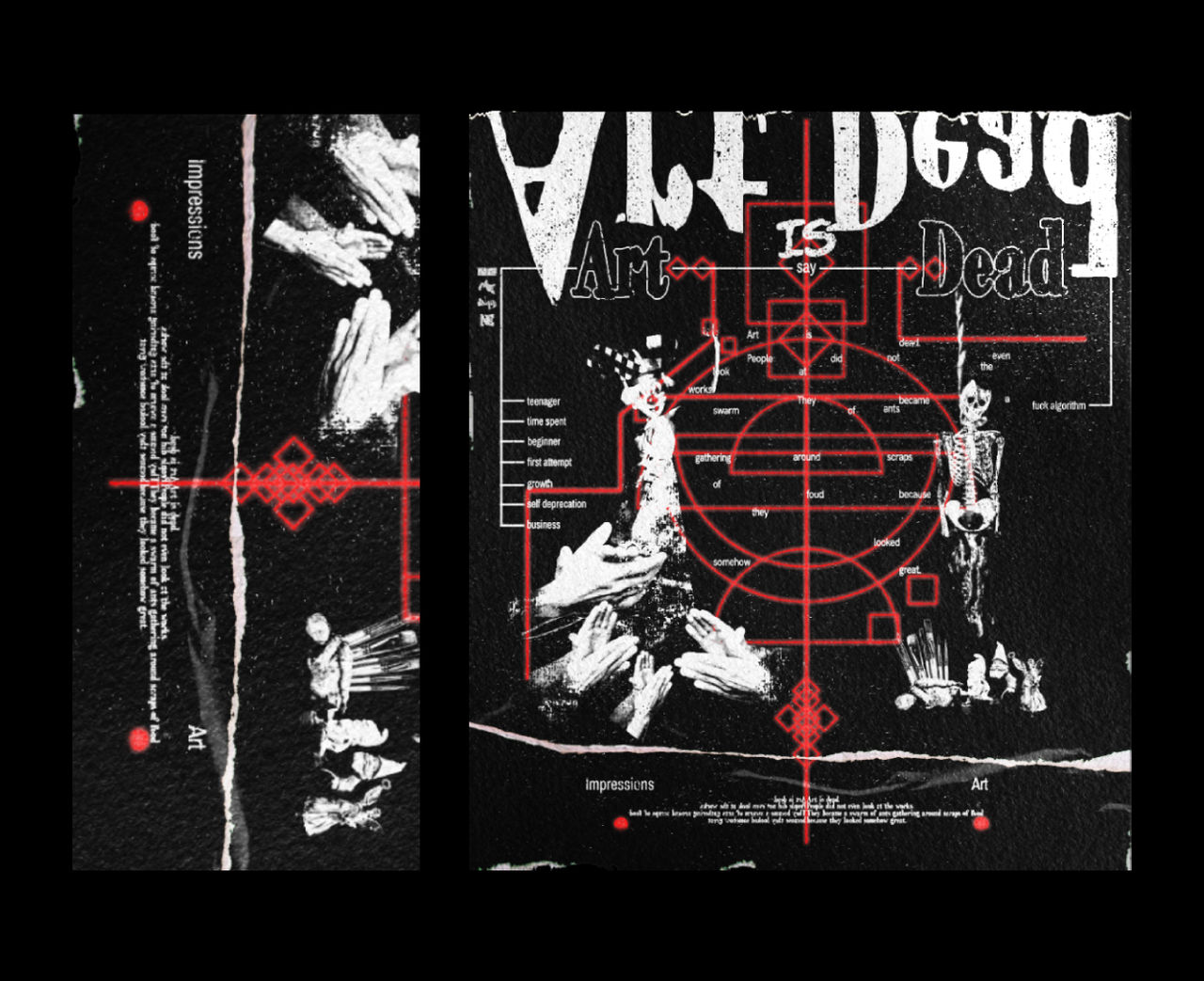 Dead Visual Art is Dead - Graphic art / Album cover / Typo by TWENTYS-NEOUNIQUE on ...