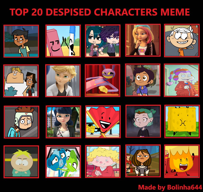 Deviantart Bad Characters My Top 20 Worst Characters by MyBabyGotAGun12 on DeviantArt
