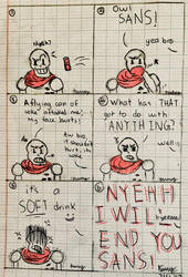 First comic of Papyrus and Sans-Undertale