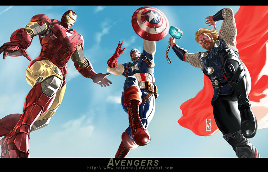 THE AVENGERS by earache-J