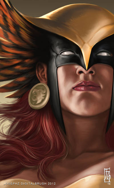 Hawkgirl Headshot by earache-J