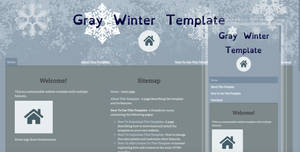 Gray Winter Template