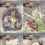 Marvel original art cards