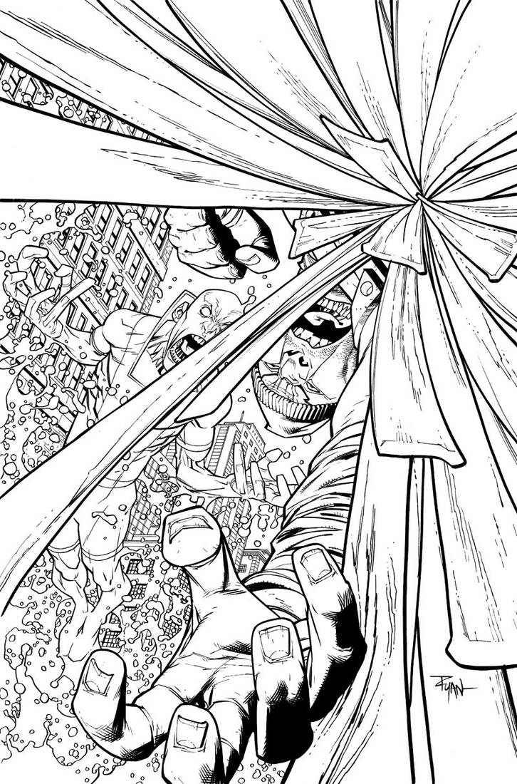 Invincible 83 cover line art by RyanOttley on DeviantArt