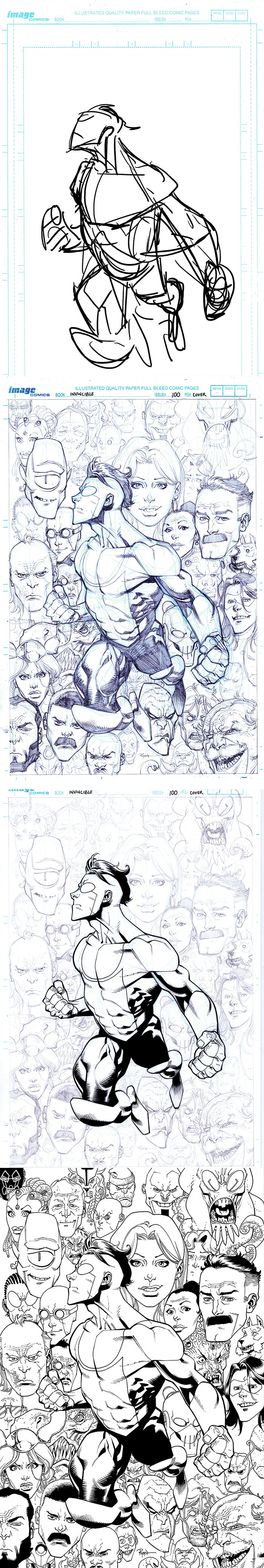 Process for my other INVINCIBL100 cover