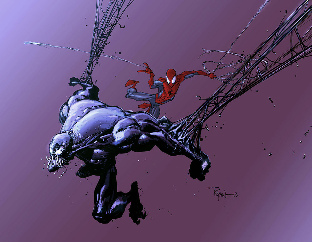 Venom and Spiderman