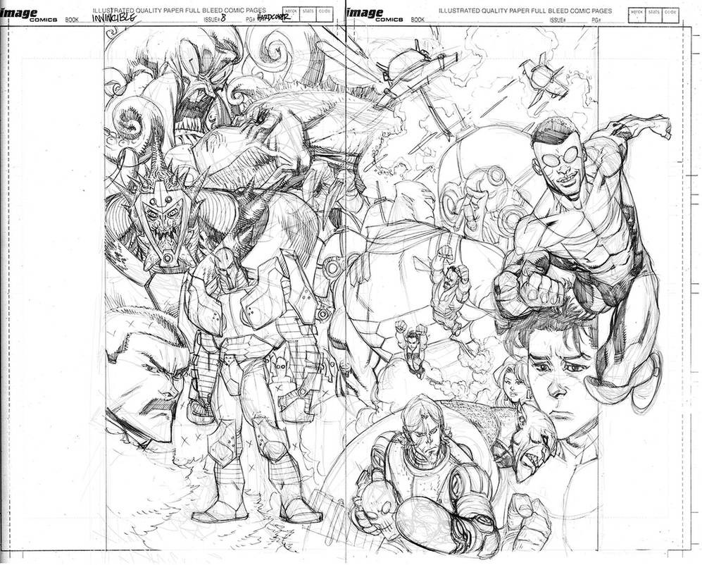 INVINCIBLE HARD COVER 8 pencils by RyanOttley on DeviantArt