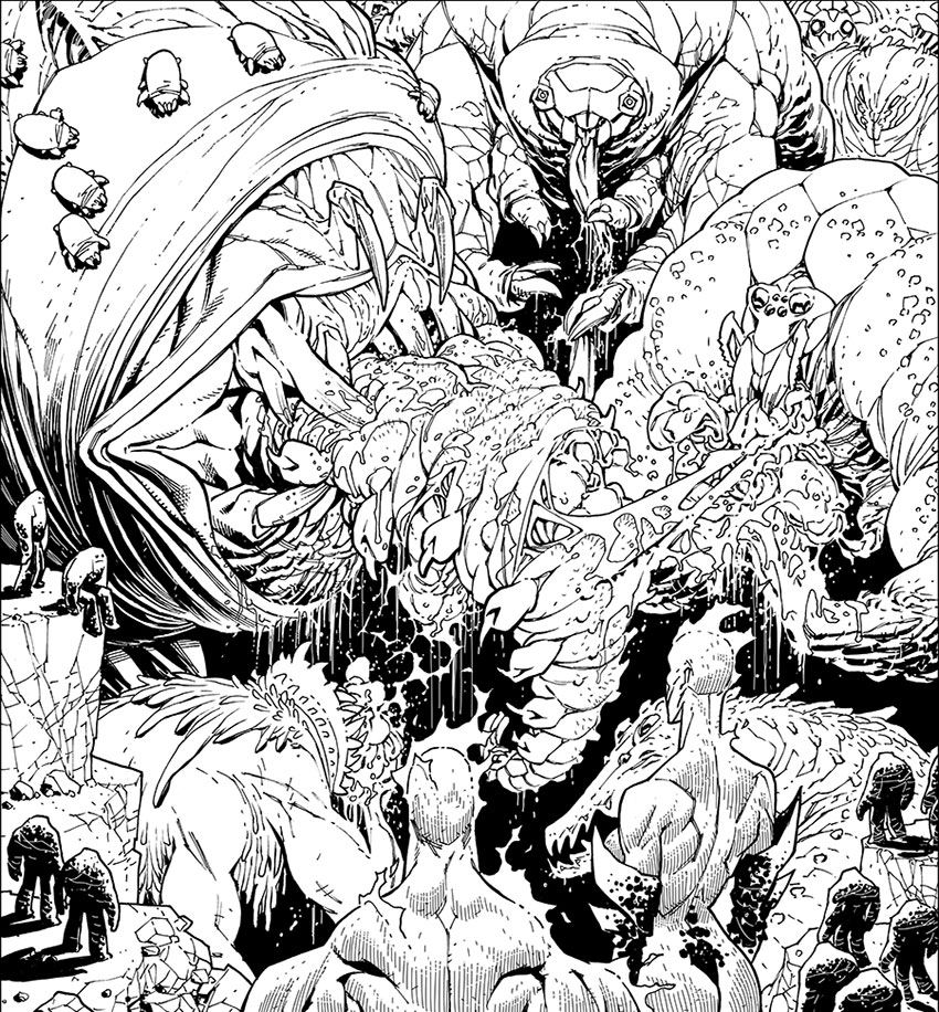 Creatures Panel from INVINCIBLE 107