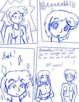 Willow and Amelia sketch pg.2